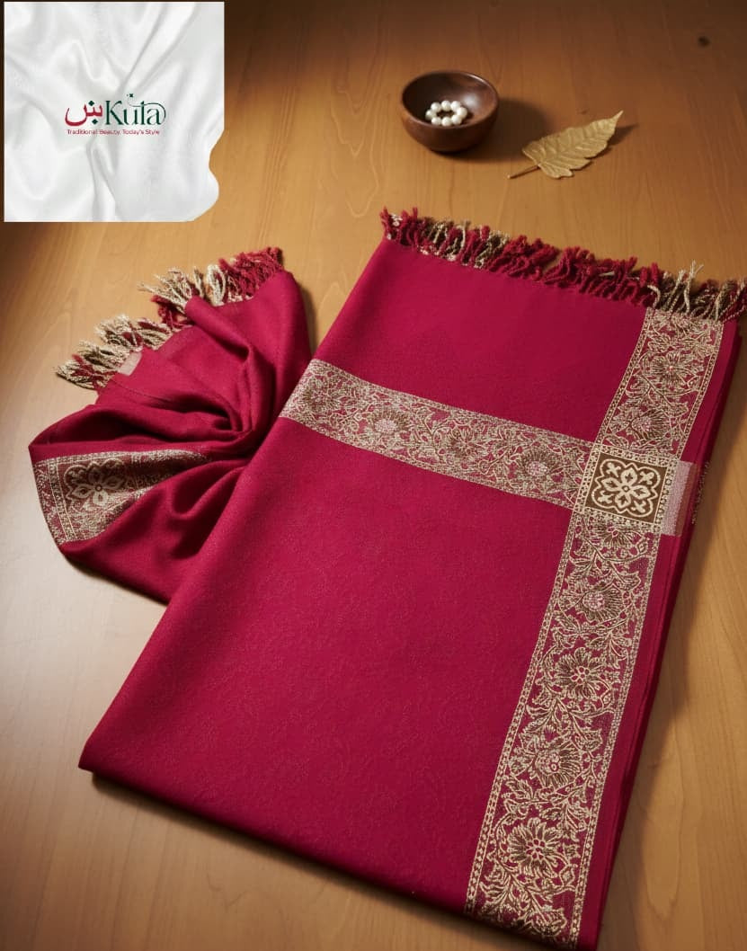 Chic Acrylic Shawl for Women | Ultra-Soft with Colorful Edge Detail
