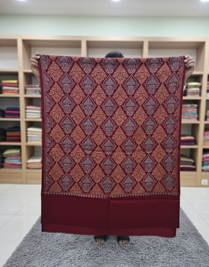 Fancy Embroidered Stole for Women | Luxury Surface Work Wrap