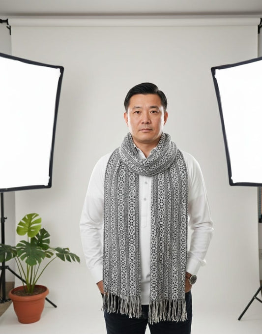 Classic Wool Muffler for Men | Superior Warmth & Refined Style