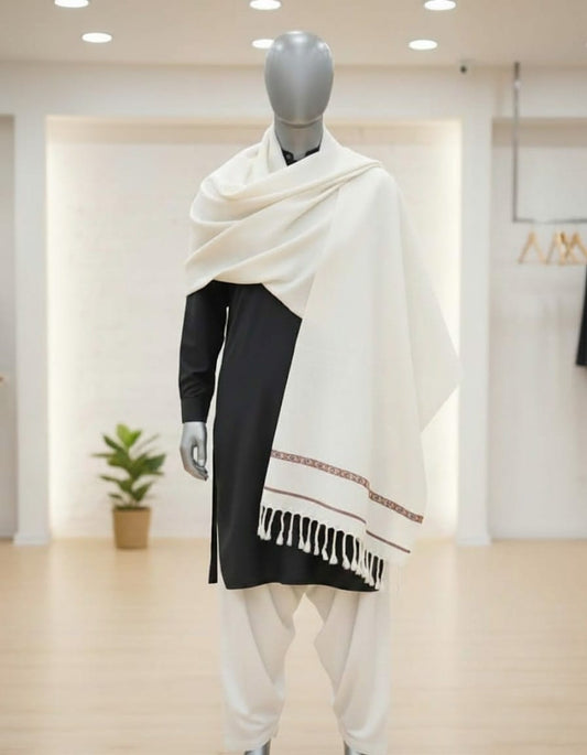 Pure Wool Gentleman's Shawl | Classic Warmth & Superior Quality