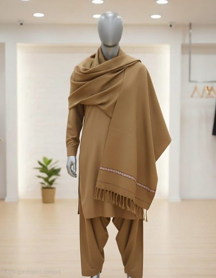 Pure Wool Gentleman's Shawl | Classic Warmth & Superior Quality