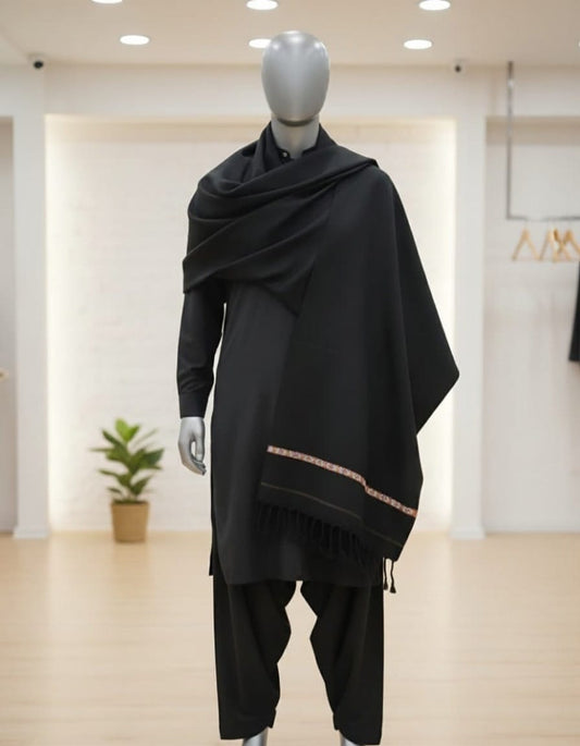 Pure Wool Gentleman's Shawl | Classic Warmth & Superior Quality
