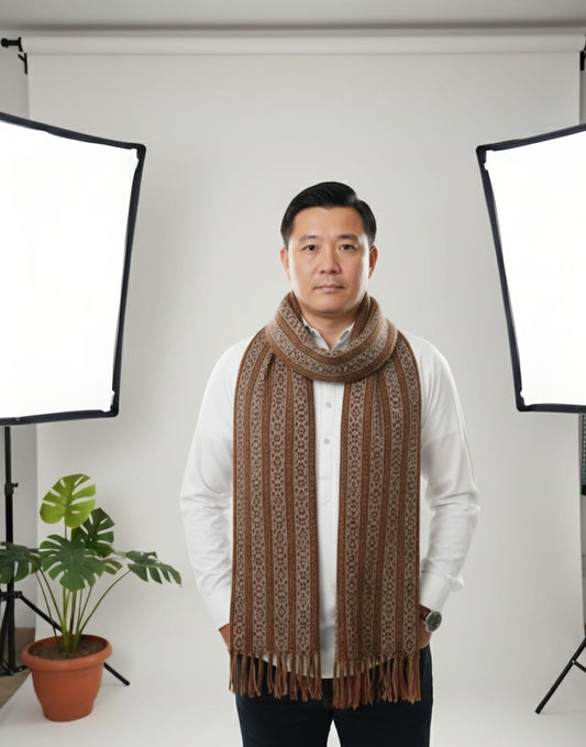 Classic Wool Muffler for Men | Superior Warmth & Refined Style