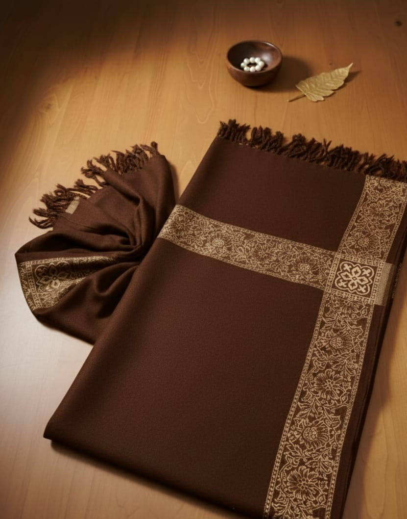 Chic Acrylic Shawl for Women | Ultra-Soft with Colorful Edge Detail (Copy)