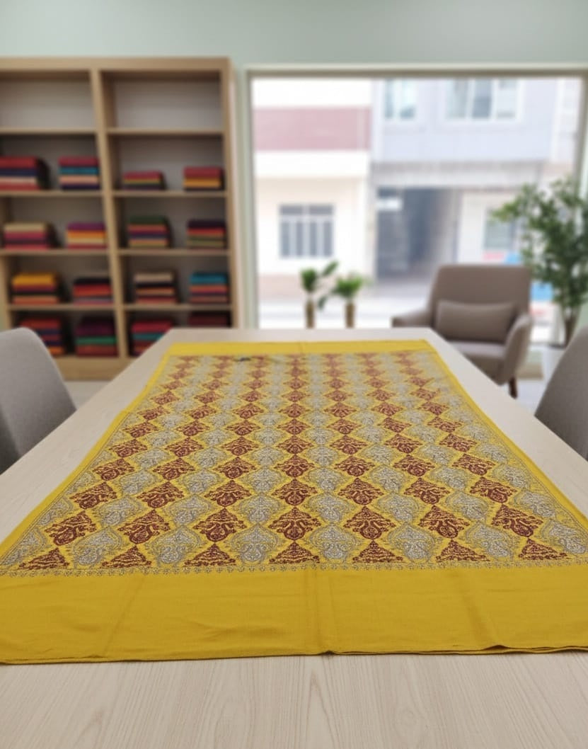 Fancy Embroidered Stole for Women | Luxury Surface Work Wrap