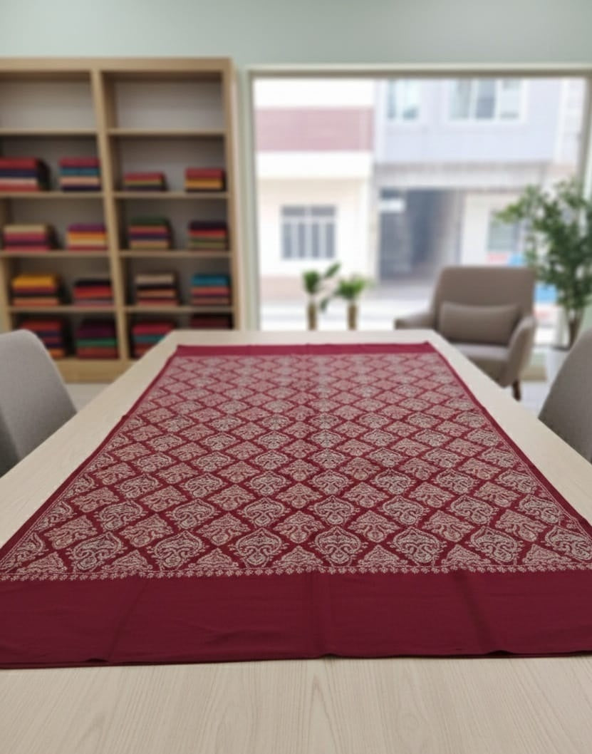 Fancy Embroidered Stole for Women | Luxury Surface Work Wrap