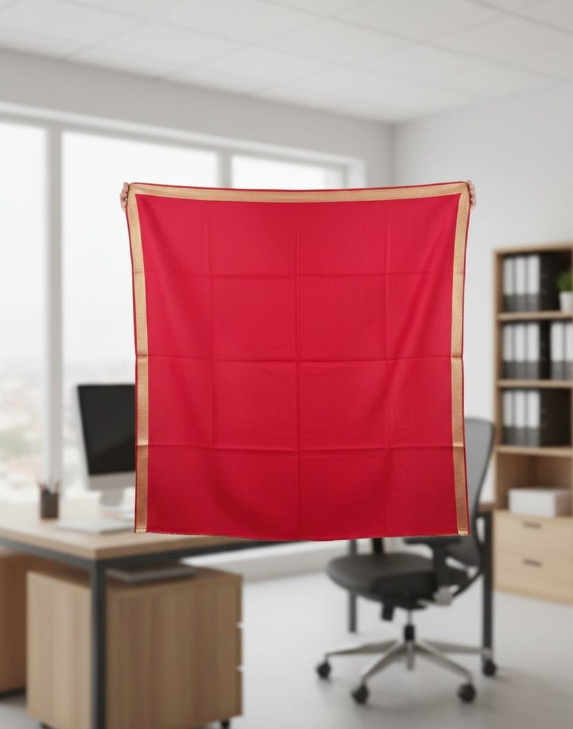 Solid Zari Stole for Women | Elegant Party Wrap